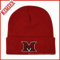 100% Acrylic Knitted Embroidery Promotion Winter Cap